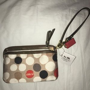 Coach Polka Dot Wristlet
